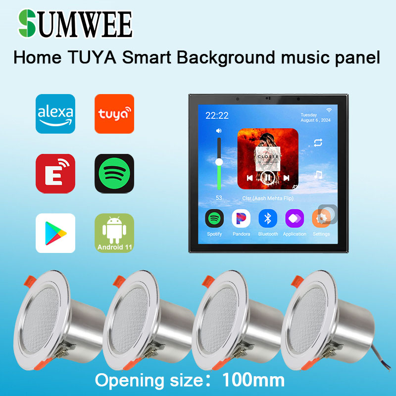 Audio Music Background Free - 4 Inch Android 11 Tuya Smart