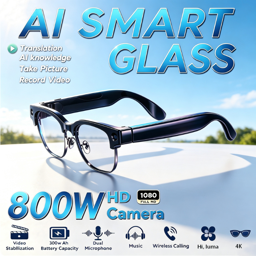 Audio Hd Music - 800W HD Pixel Smart Glasses Men