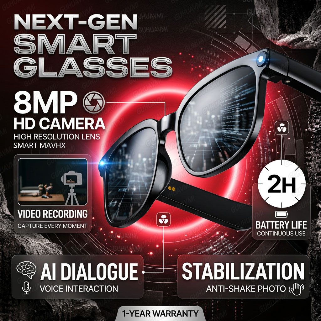 Wireless Smart Camera Glasses  - Audio Hd Music 评论和价格