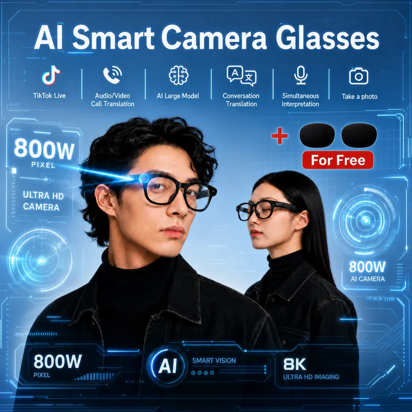 AI Smart Shooting Glasses, Sup - Audio Music Online 评论和价格