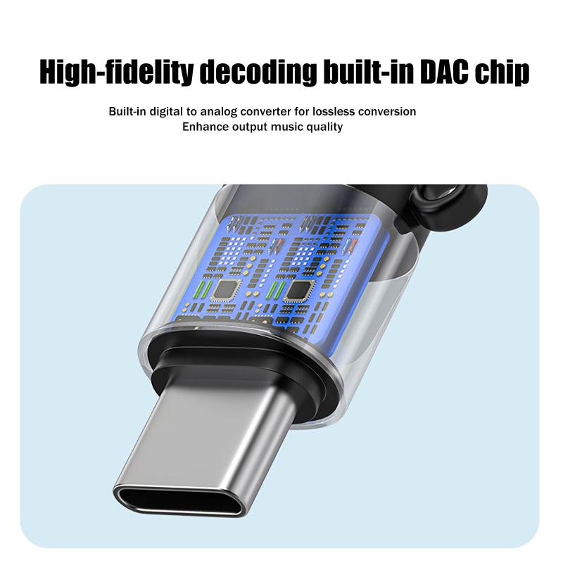 Type C to 3.5mm Jack DAC Decod - Audio Music Online 评论和价格