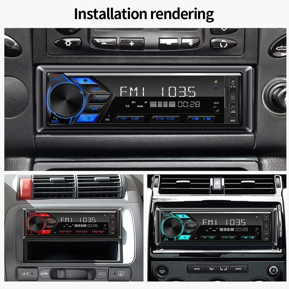 Car Radio 1din MP3 Player Digi - Audio Universal Music 评论和价格