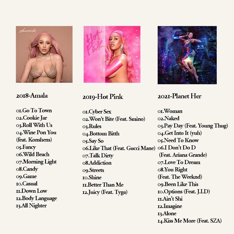 Doja Cat 6CD Music Album Colle - Audio With Music 评论和价格