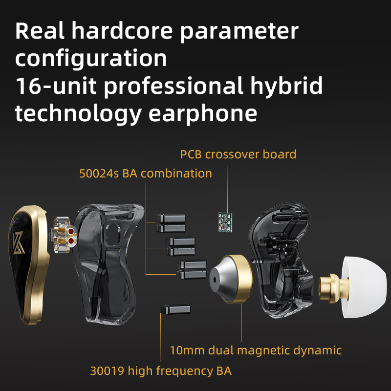 KZ ZAS Metal Wired Earphone 16 - Audio Music Technology 评论和价格