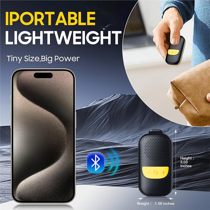 B68C Clip-On Portable Bluetoot - Audio Music Online 评论和价格