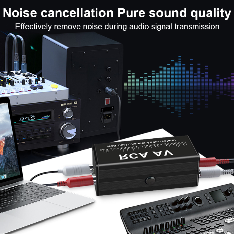 Portable 2 Channels RCA Ground - Audio With Music 评论和价格