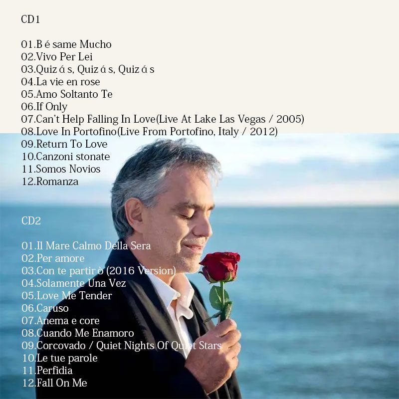 Andrea Bocelli My Love Songs C - Audio Music New Song 评论和价格