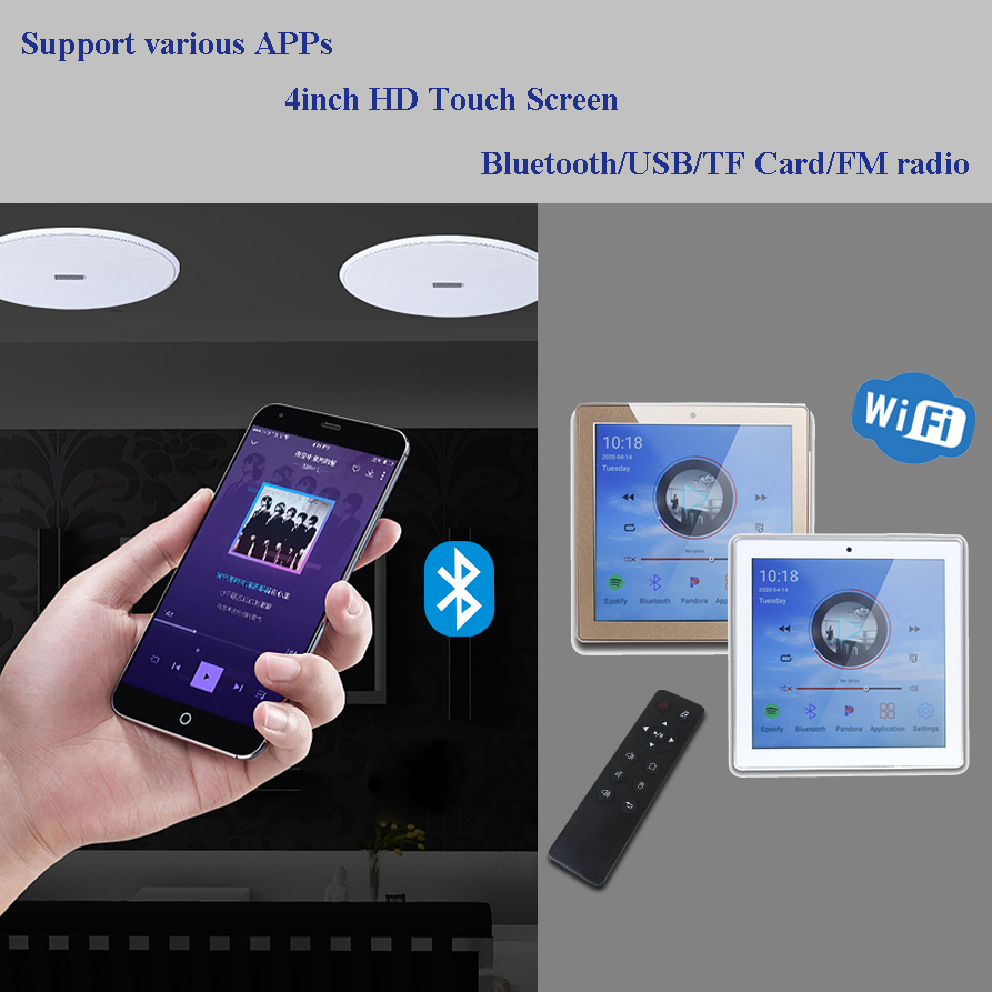 Android WiFi Bluetooth In Wall - Audio Music Online 评论和价格