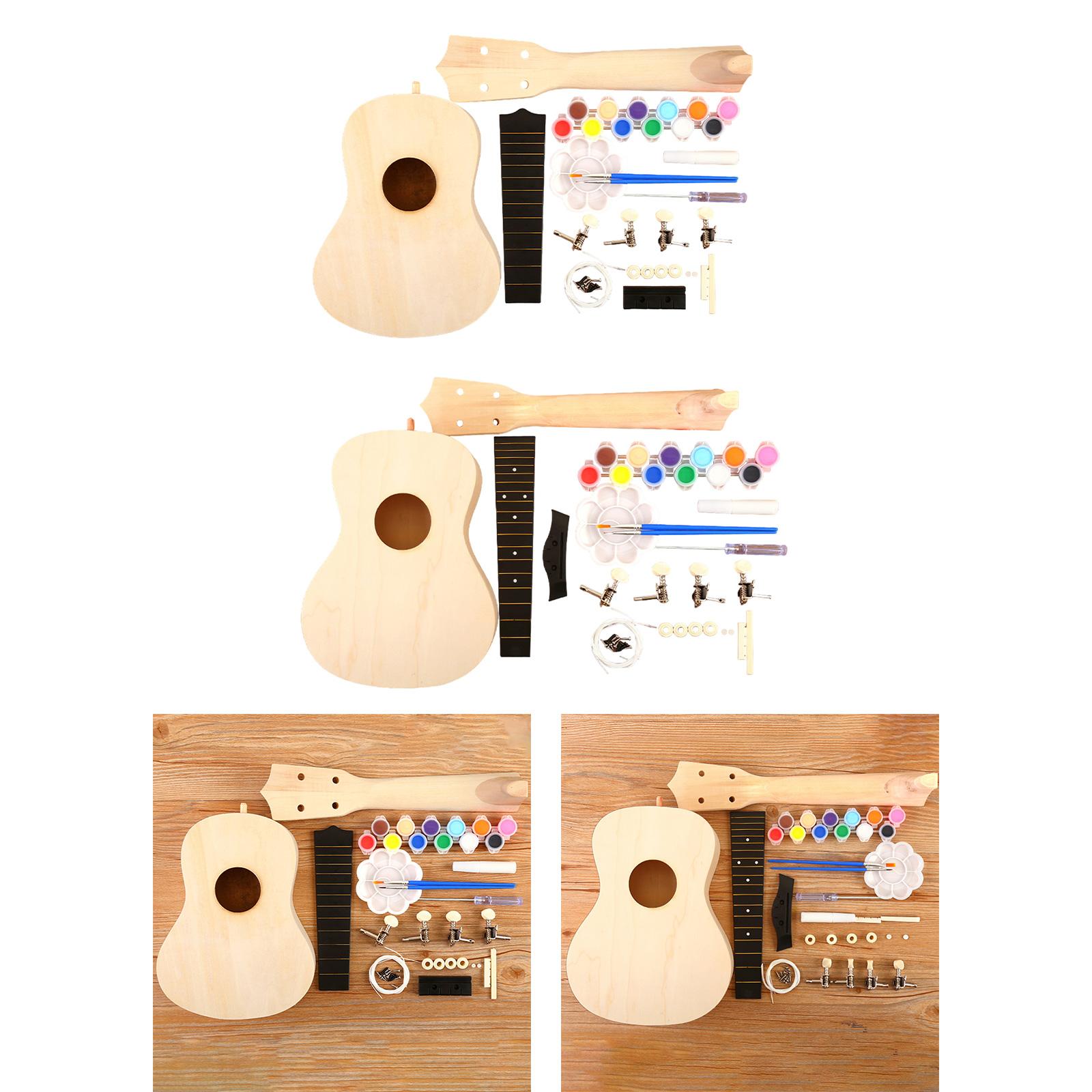 Ukulele DIY Kits Handwork Craf - Ukulele Beginner Kit 评论和价格