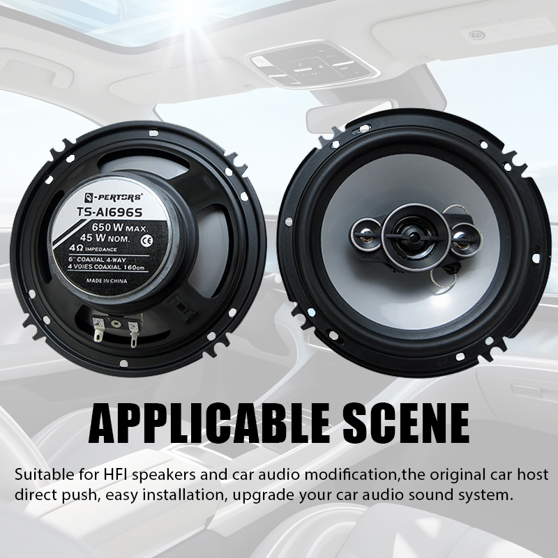 2PCS 6 Inch HiFi Coaxial Subwo - Audio Universal Music 评论和价格
