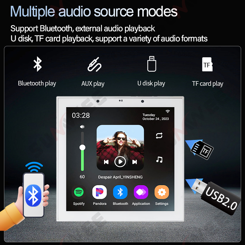 TUYA Smart Home 4 Inch Android - Audio Music Background Free 评论和价格