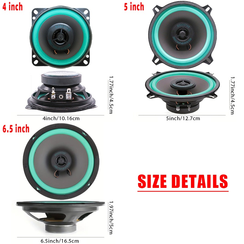 2PCS 4/5/6.5Inch Car Coaxial S - Audio Universal Music 评论和价格