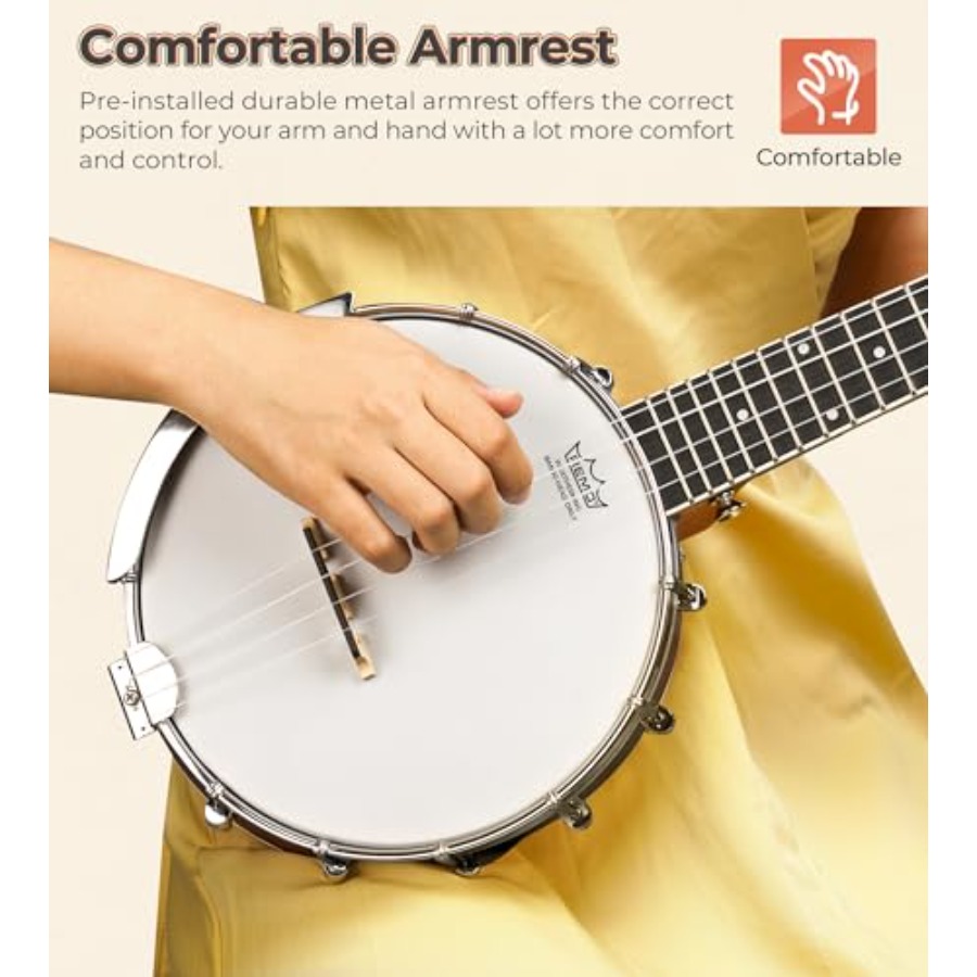Banjolele 23 Inch with Premium - Ukulele Beginner Kit 评论和价格