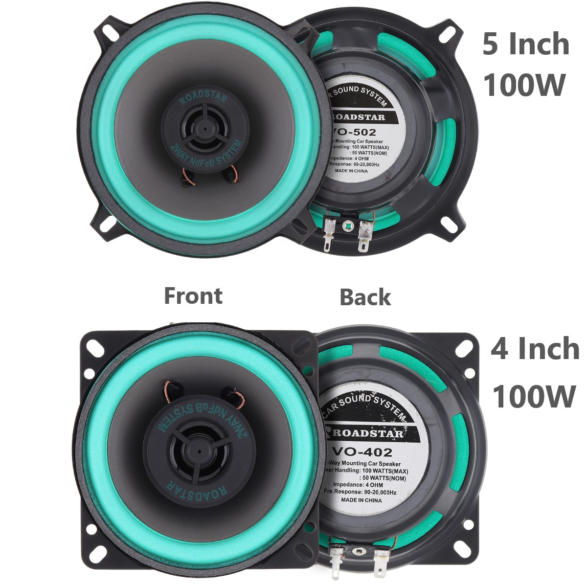 4 Inch / 5 Inch 100W Car HiFi  - Audio Universal Music 评论和价格