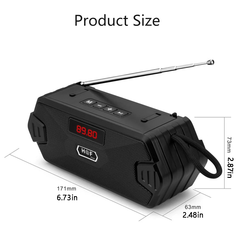 Bass Hifi Outdoor Portable Aux - Audio Music Center 评论和价格