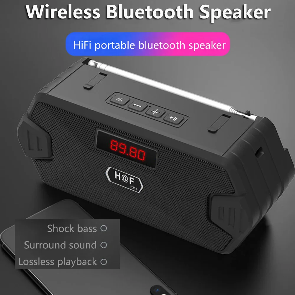 Bass Hifi Outdoor Portable Aux - Audio Music Center 评论和价格