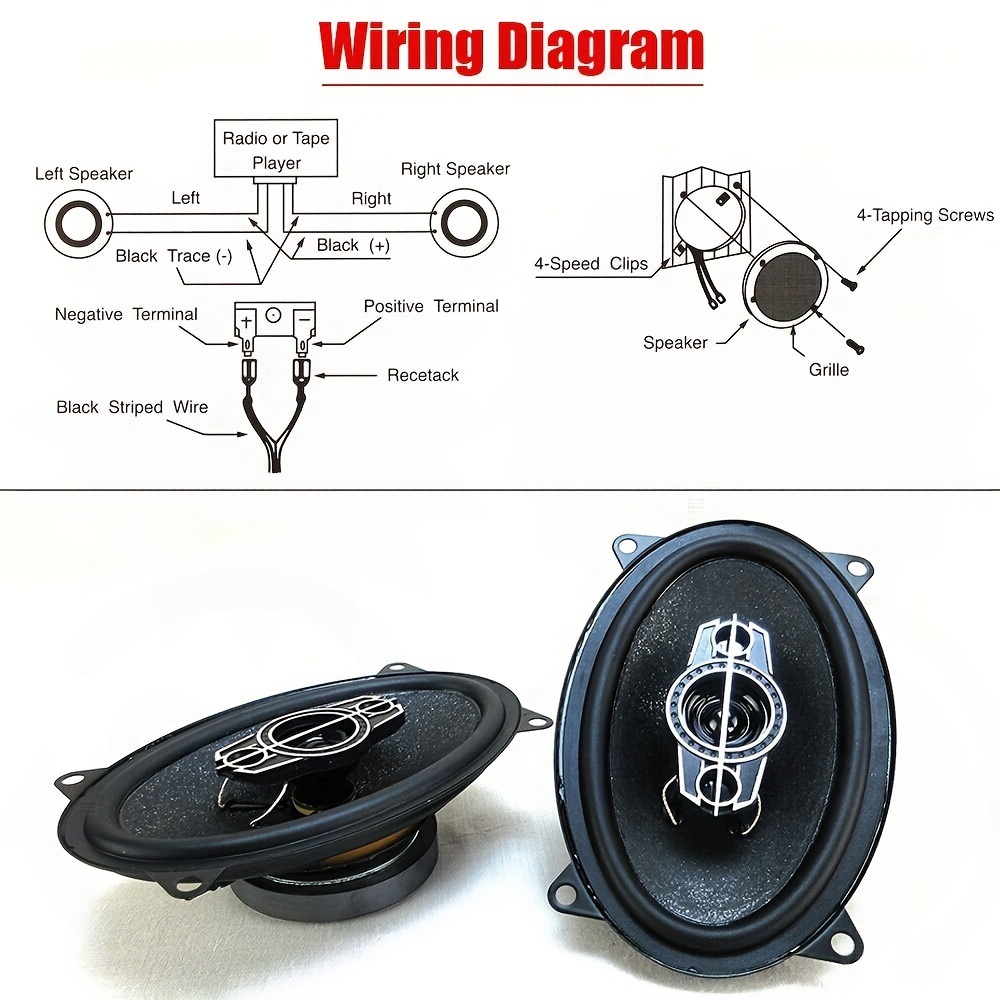 2 Pcs 4 inch 6 inch 320W 4-Way - Audio Universal Music 评论和价格