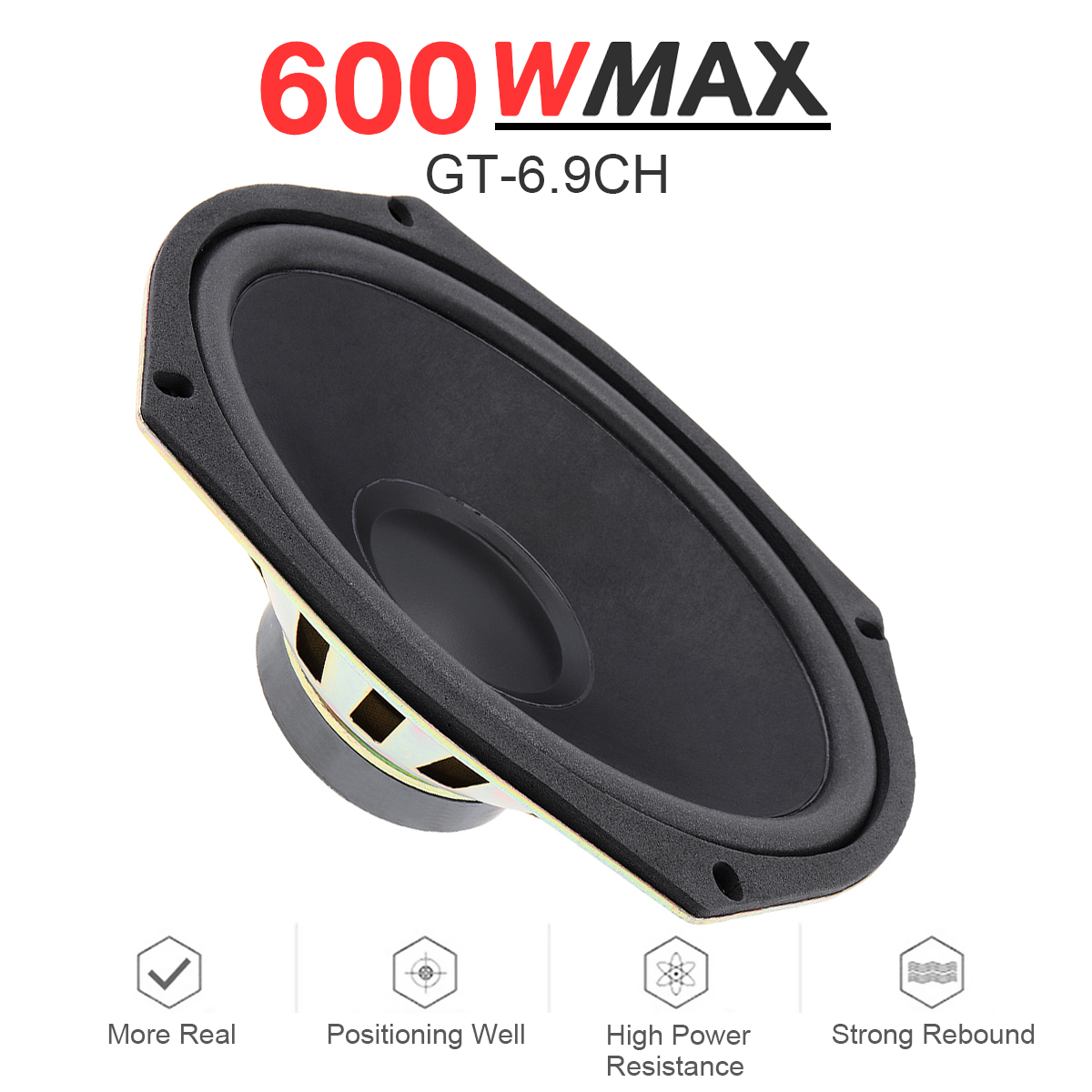 1 / 2 Piece 6x9 Inch 600W Univ - Audio Universal Music 评论和价格