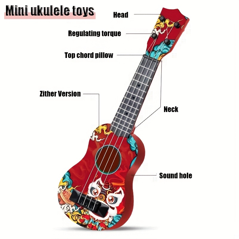 17.5 Inch Mini Ukulele, Chines - Ukulele Beginner Kit 评论和价格