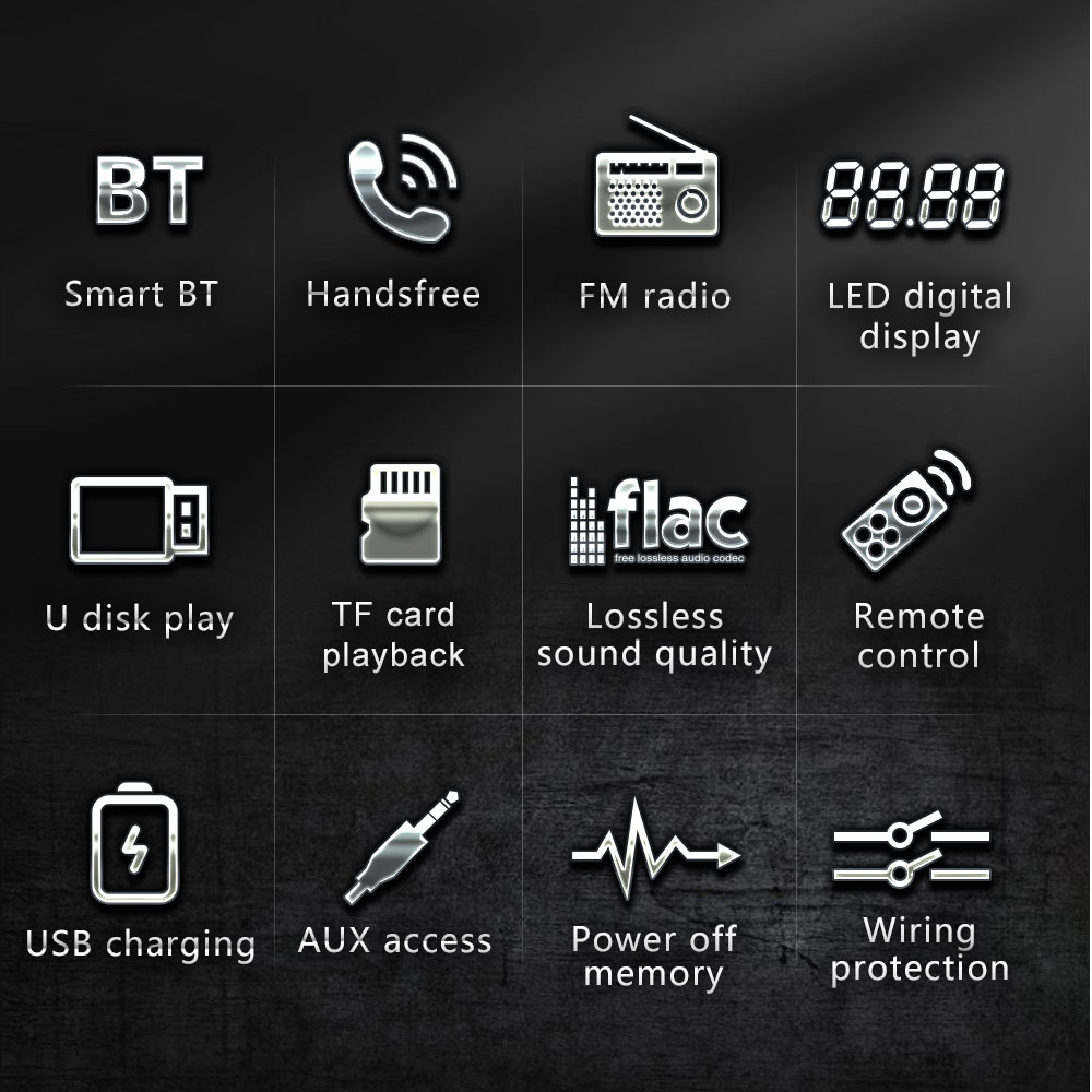 Car Radio 1Din Car MP3 Bluetoo - Audio Universal Music 评论和价格
