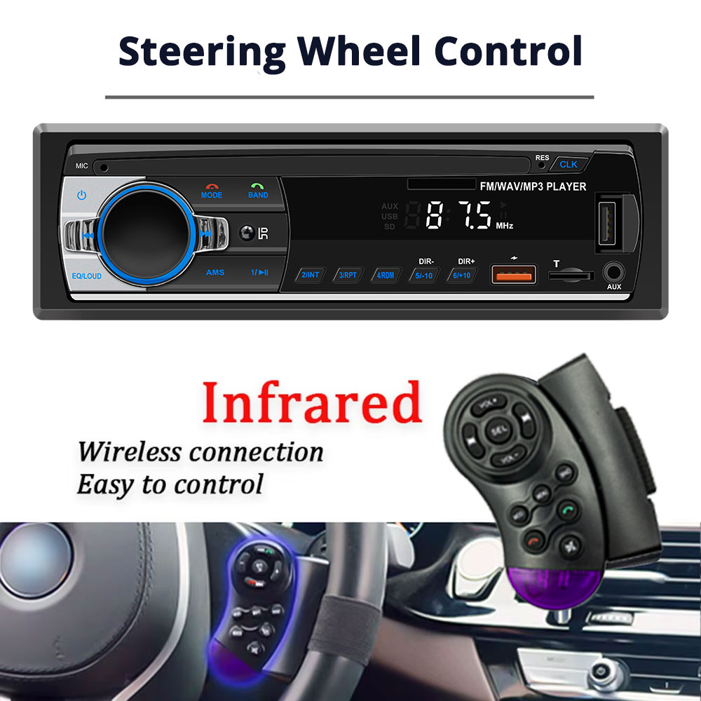 Car Radio 1Din Car MP3 Bluetoo - Audio Universal Music 评论和价格