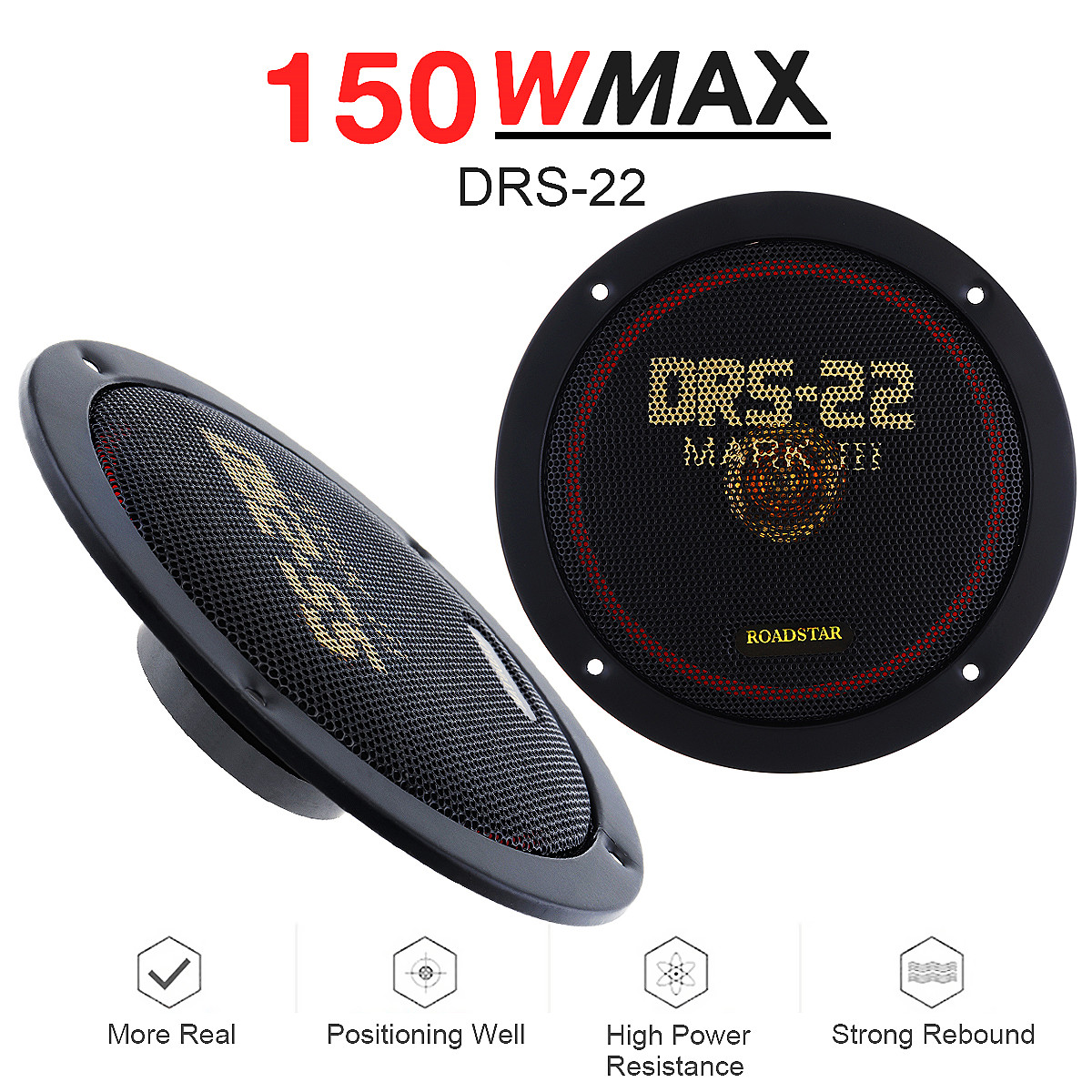 2pcs 6.5 Inch 12V 150W Car Coa - Audio Universal Music 评论和价格
