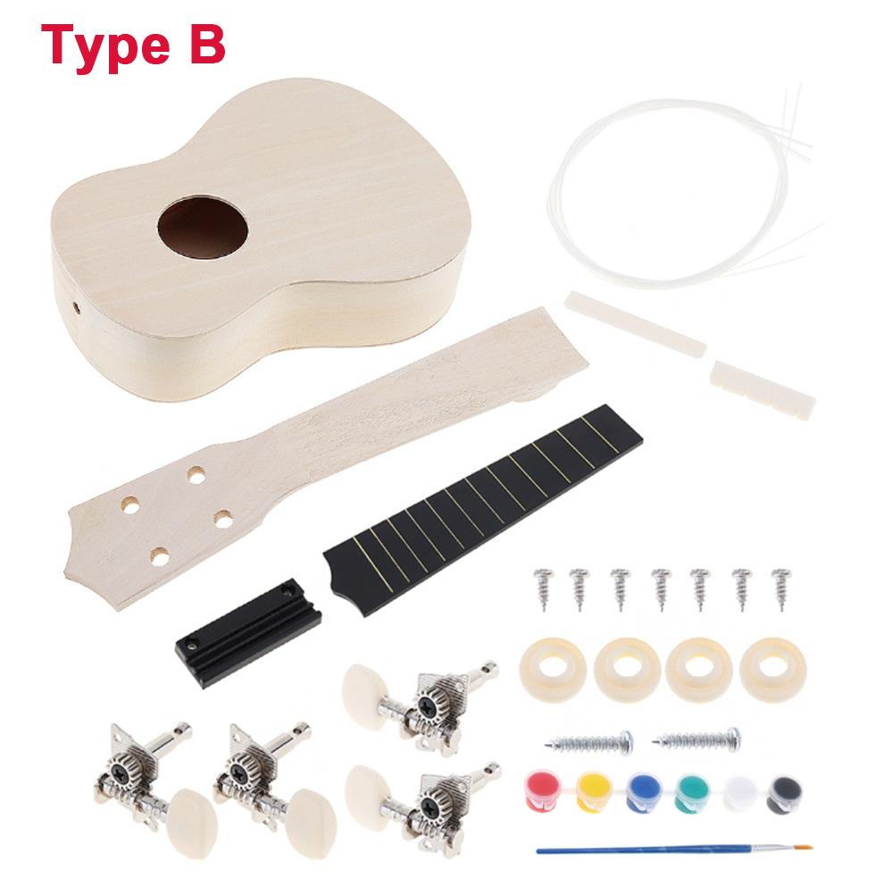 DIY Ukulele  21 Inch  Kit Deer - Ukulele Beginner Kit 评论和价格